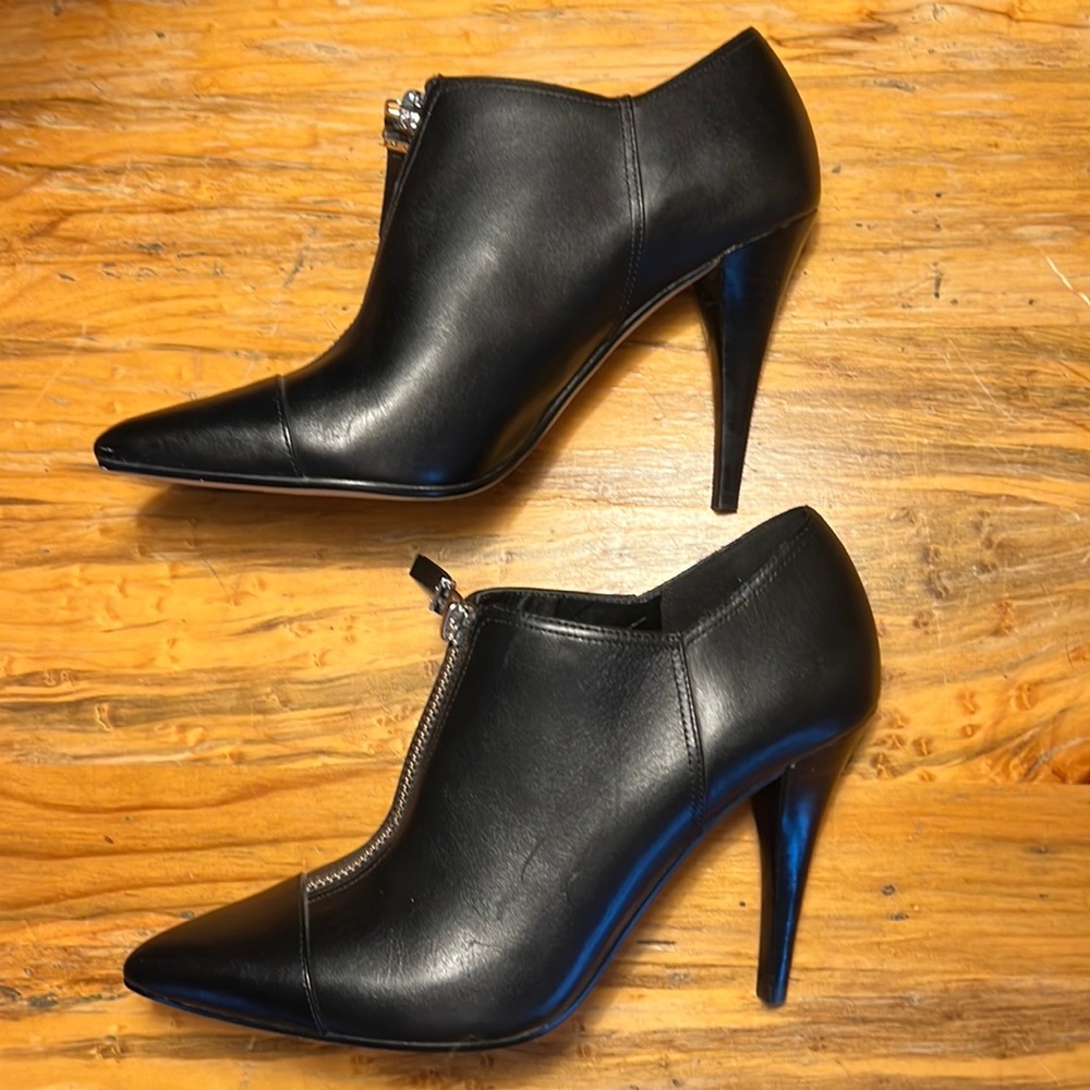 Michael Kors Black Ankle Leather Bootie